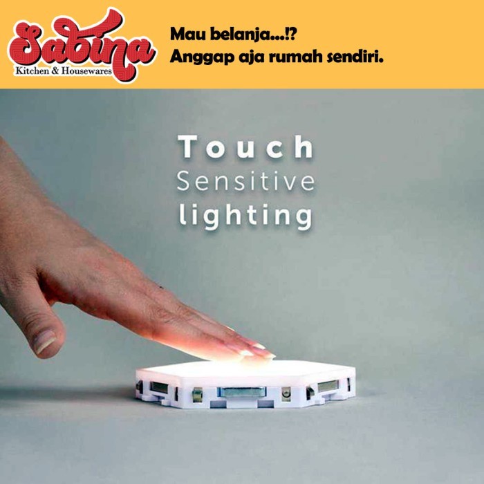 Dekorasi Lampu 3 PCS LED Hexagon Kekinian Murah Berkualitas Coquimbo