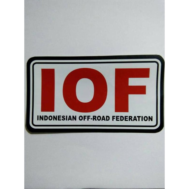 Original Stiker IOF (Indonesian off-road federation)