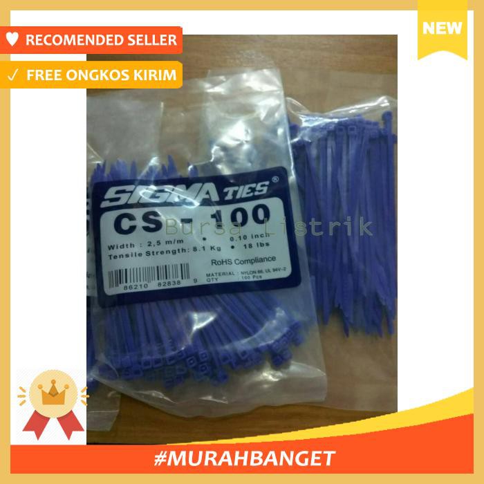 

Pengikat & Perekat - Kabel Ties Sigma 10 Cm Biru ( 100 Mm) - Office & Stationery