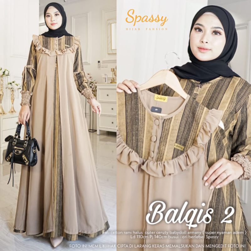 NEW GAMIS WANITA BALQIS 2 BY SPASSY BEST SELLER