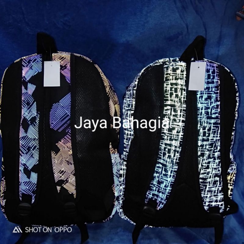 Ransel Import Glow In The Dark Tas Sekolah Kerja Pria Wanita