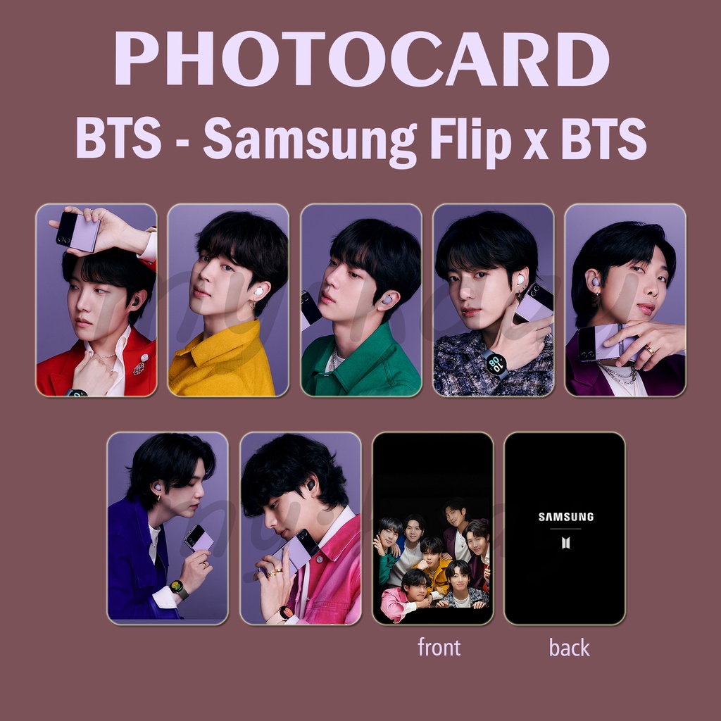 PC-0990, Unofficial Photocard BTS Samsung Flip x BTS 2 sisi