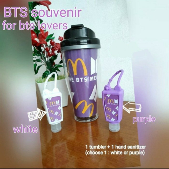 

Paket Tumbler Insert Paper & Hand Sanitizer BTS Custom