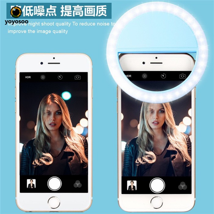 LAMPU LED LAMPU TEMPEL DI HP UNTUK SELVIE RING LIGHT SELFIE-yoyosoo