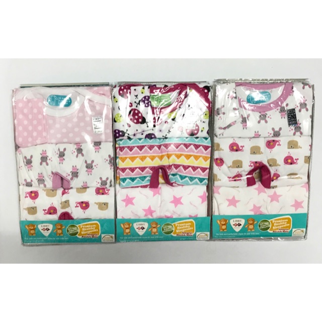 69G1, 69G2, 69G3, 69G4, 69G5, 69G6, 69G7 Libby Sleepsuit Girl 6-9 Bulan