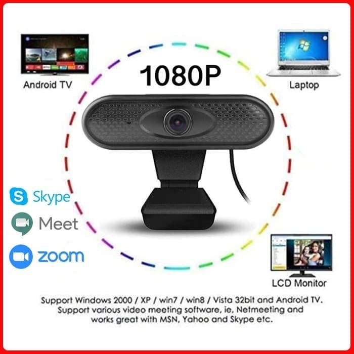 Webcam Incus X32 Full HD 1080P Built in Mic web cam camera live video Webcam