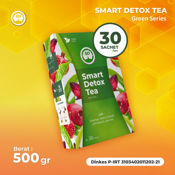 

Teh Diet Smart Detox Tea Original - Garansi Uang Kembali - Hijau