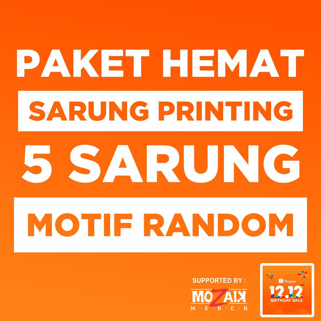 PAKET SAMPLE SARUNG PRINTING 5 SARUNG SARUNG PUTRI