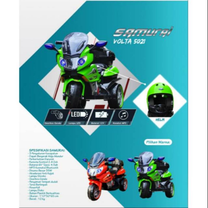 MOTOR ANAK AKI VOLTA SAMURAI 5021 REMOTE+HELM