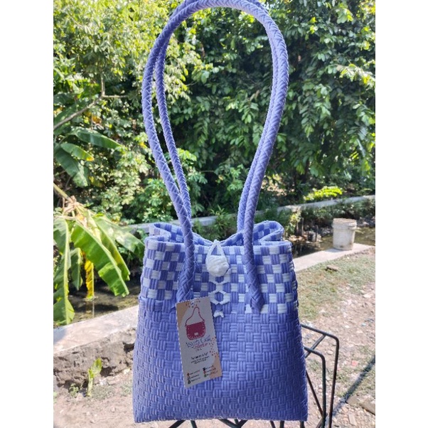 Tas Jali Motif Ungu, Free Syal Twilly