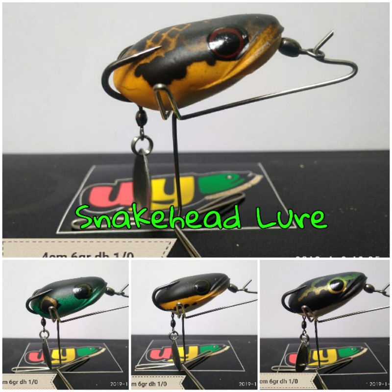 [COD] SNAKEHEAD LURE/Soft frog/Kepala Toman|Umpan casting ikan gabus,,top water.