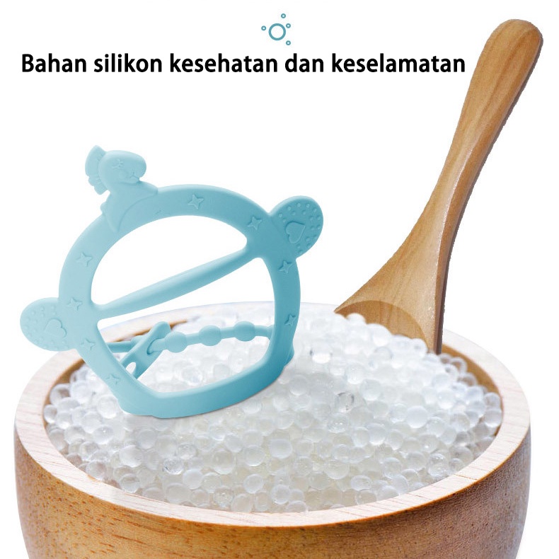 Teether bayi/Gigitan bayi teether/Teether bayi gelang/Mainan gigitan bayi bahan silikon (B68)