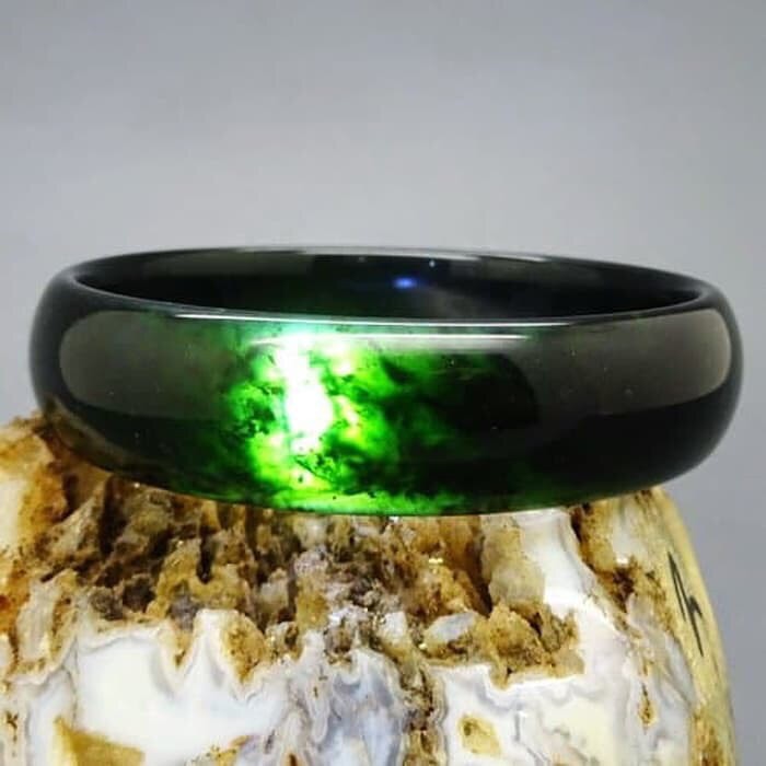 [Bayar Di Tempat] RGS GELANG BATU GIOK HITAM ASLI ACEH KUALITAS SUPER