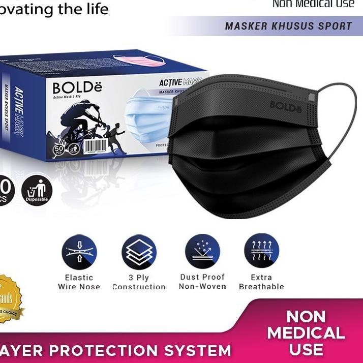 New - BOLDe Masker / Super Active Mask 3Ply