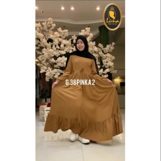 LUNA Hijab Indonesia Gamis PINKA 2