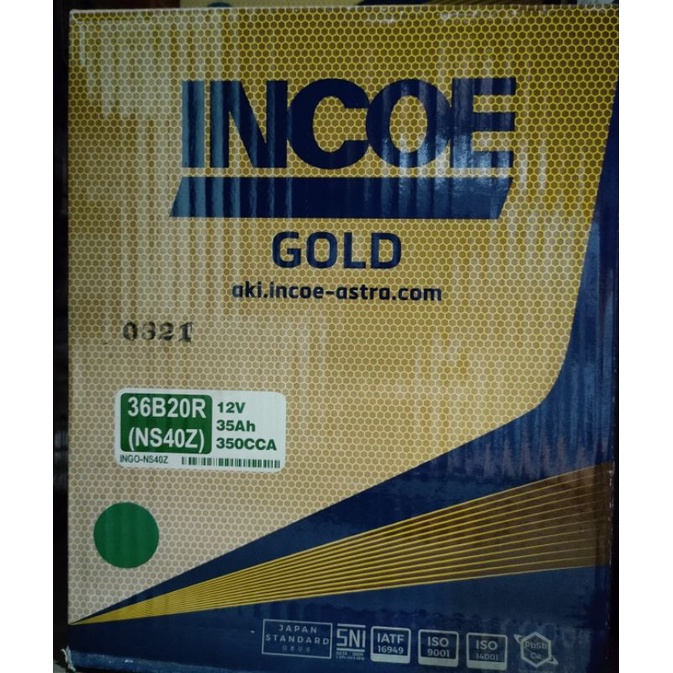 ACCU / AKI INCOE GOLD NS40Z (36B20R)