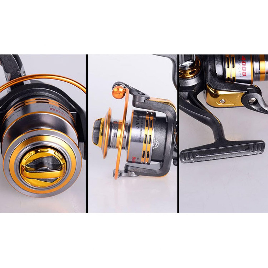 Hot Promo ! Debao Gulungan Pancing DB6000A Metal Fishing Spin Reel 10 Ball Bearing