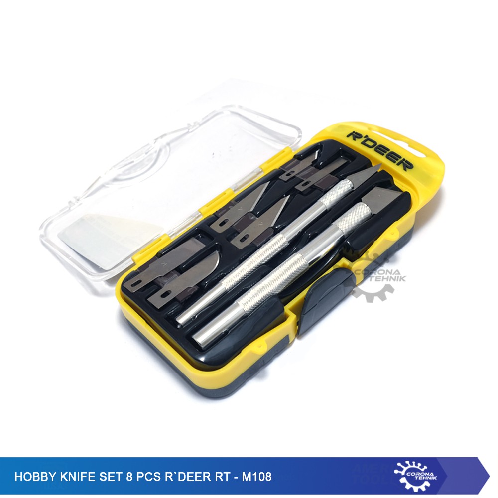 Hobby Knife Set 8 Pcs R`DEER - RT-M108