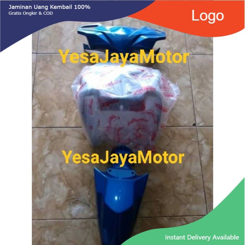 Cover Body Bagian Depan Honda Beat Fi Warna Biru 2013-2015