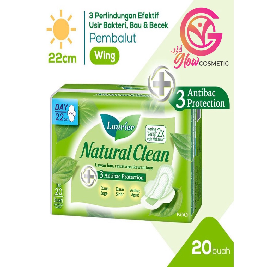 Laurier Natural Clean DAY 22 cm Isi 20 WING /N016832