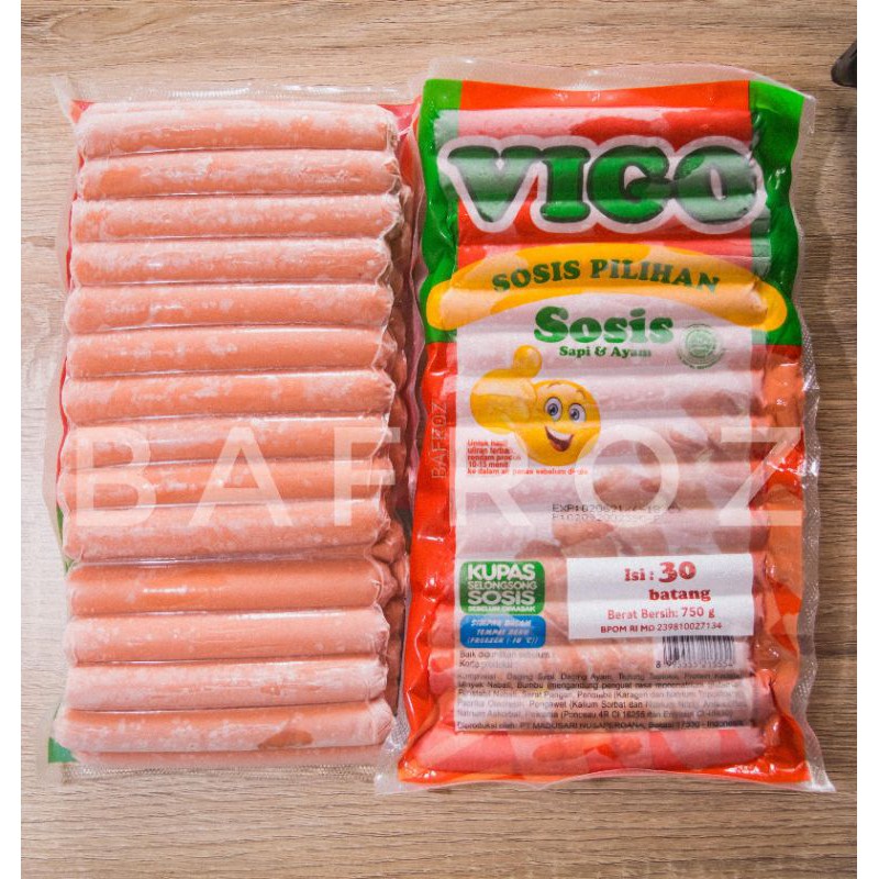 

Vigo Sosis Sapi 30pcs 750gr