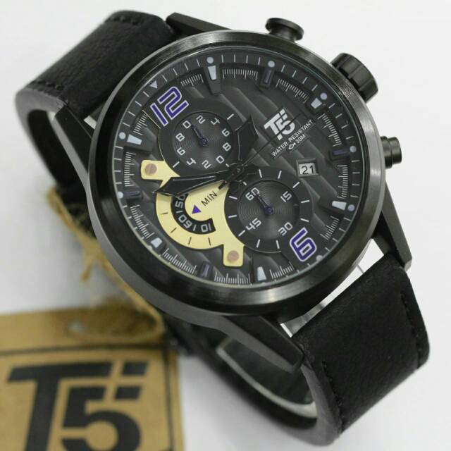 JAM TANGAN T5 H3630 PRIA CHRONOGRAPH ORIGINAL TAHAN AIR