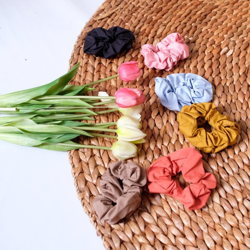 IKAT RAMBUT SCHRUNCIE TALI RAMBUT AKSESORIS RAMBUT IKAT RAMBUT KOREA IKET RAMBUT AKSESORIS KOREA-5