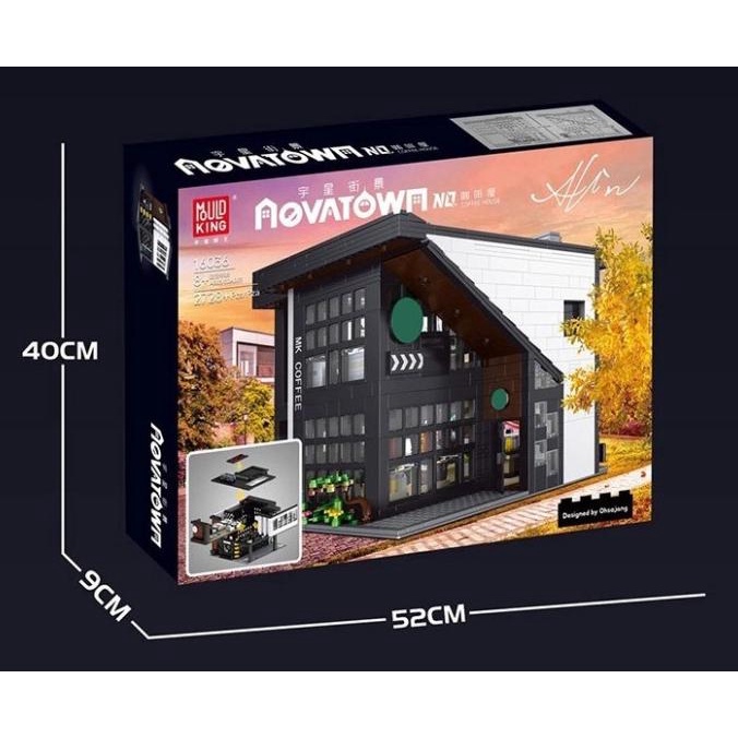 Mould King 16036 Modern Cafe Modular Novatown Lepin Brick Creator