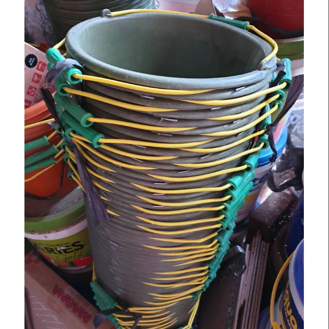 EMBER PLASTIK HIJAU | EMBER COR ANTI PECAH | EMBER BANGUNAN