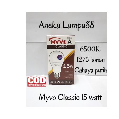Lampu led 15 watt / Bohlam myvo 15 watt / lampu led myvo classic 15 W - myvo classic