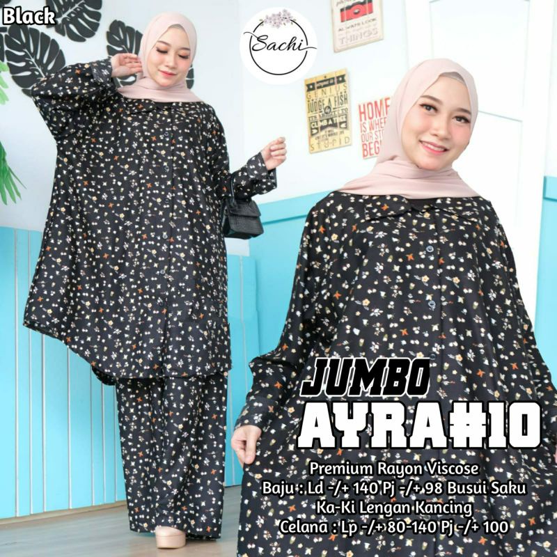 Ayra set jumbo / setelan jumbo wanita