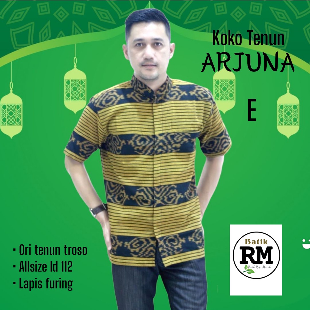 Kemeja kemko koko arjuna ori tenun troso full furing