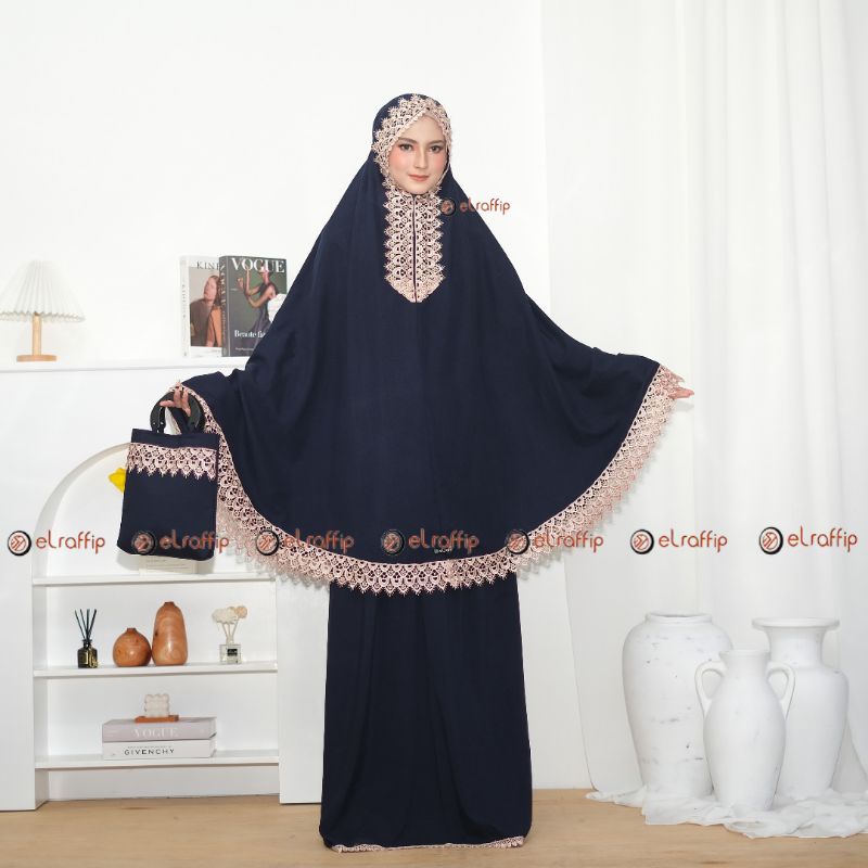 Mukena Dewasa 2 in 1 Katun Renda NadillaSeries