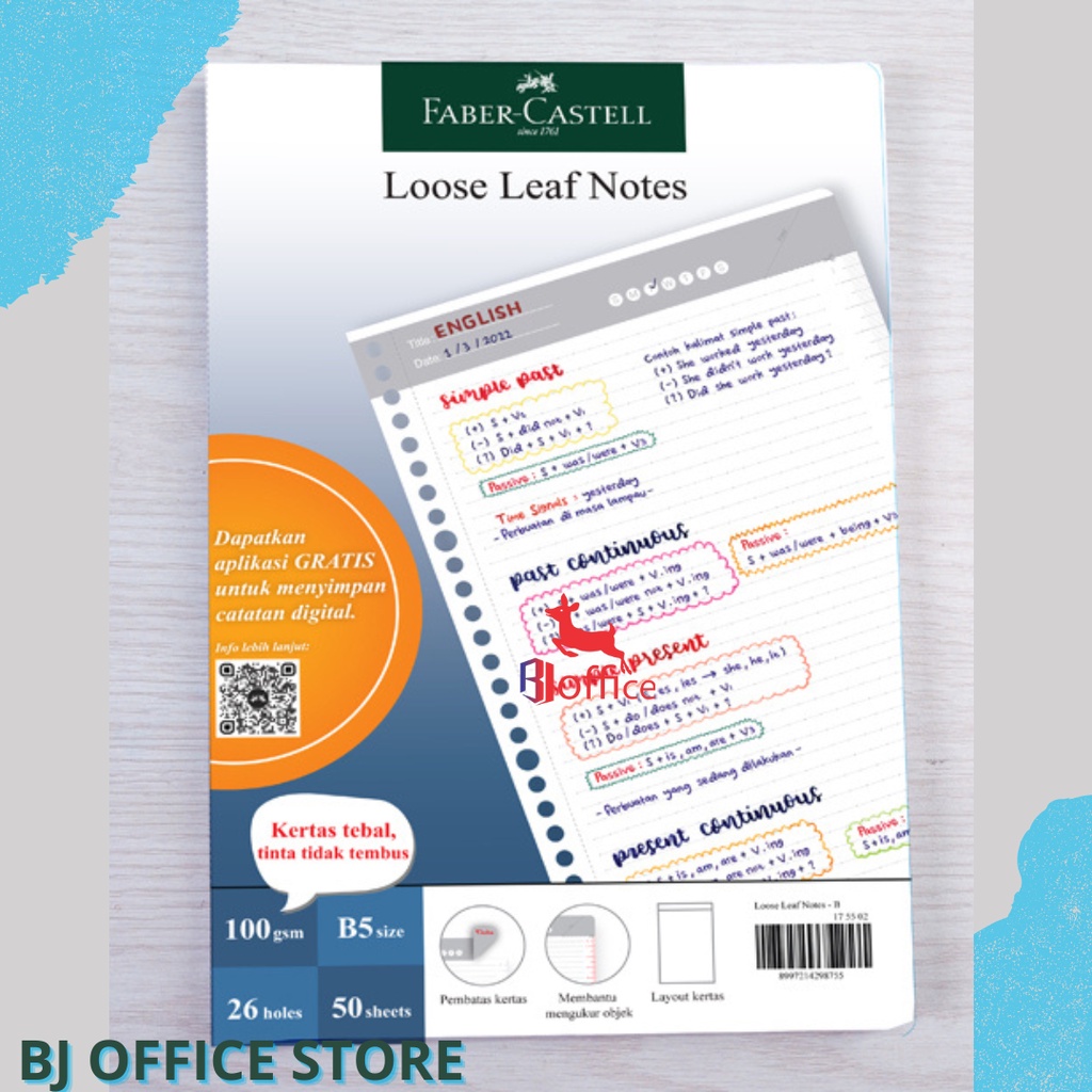 

Faber-Castell Kertas Loose Leaf Digital B5 dan A5 Isi File 50 Lembar