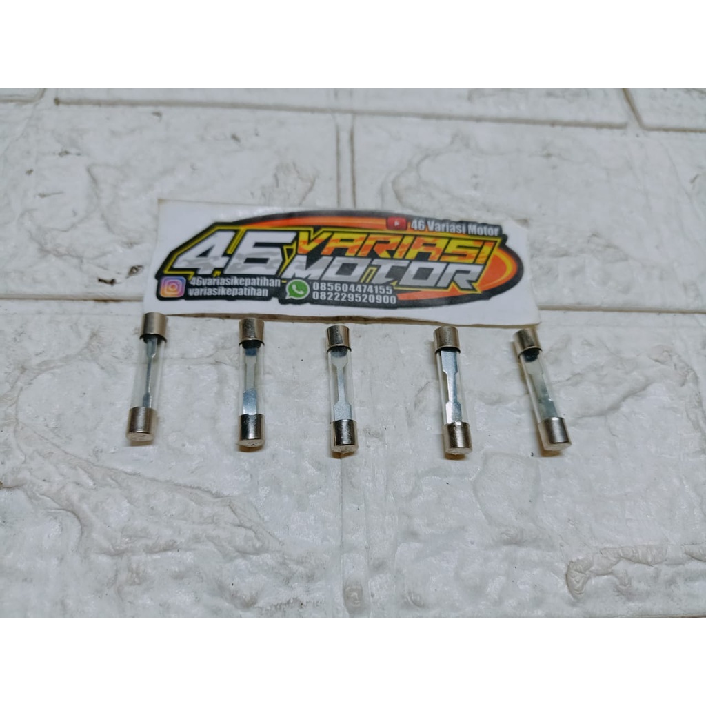 SEKRING TABUNG FUSE SEKRING KACA BENING