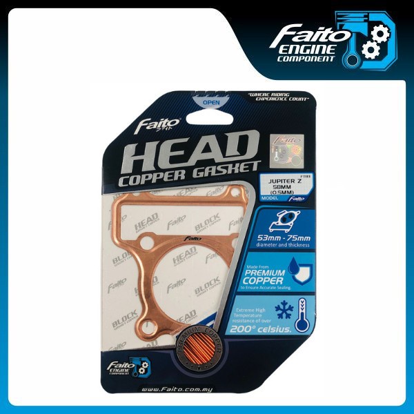 Paking Head Gasket Copper Tembaga Jupiter Z 58Mm Tebal 0.5Mm Faito