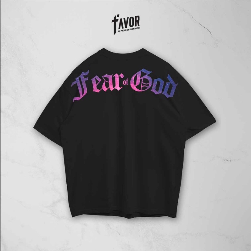 Kaos Pria Distro Original 100% FEAR OF GOD NEW OVERSIZE TEES -FAVOR APPARE-