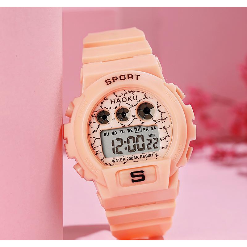 BAJ Jam Tangan Wanita Rubber Sport Digital LED 6900 Korea Fashion Import Couple Pria Anak Remaja JF082