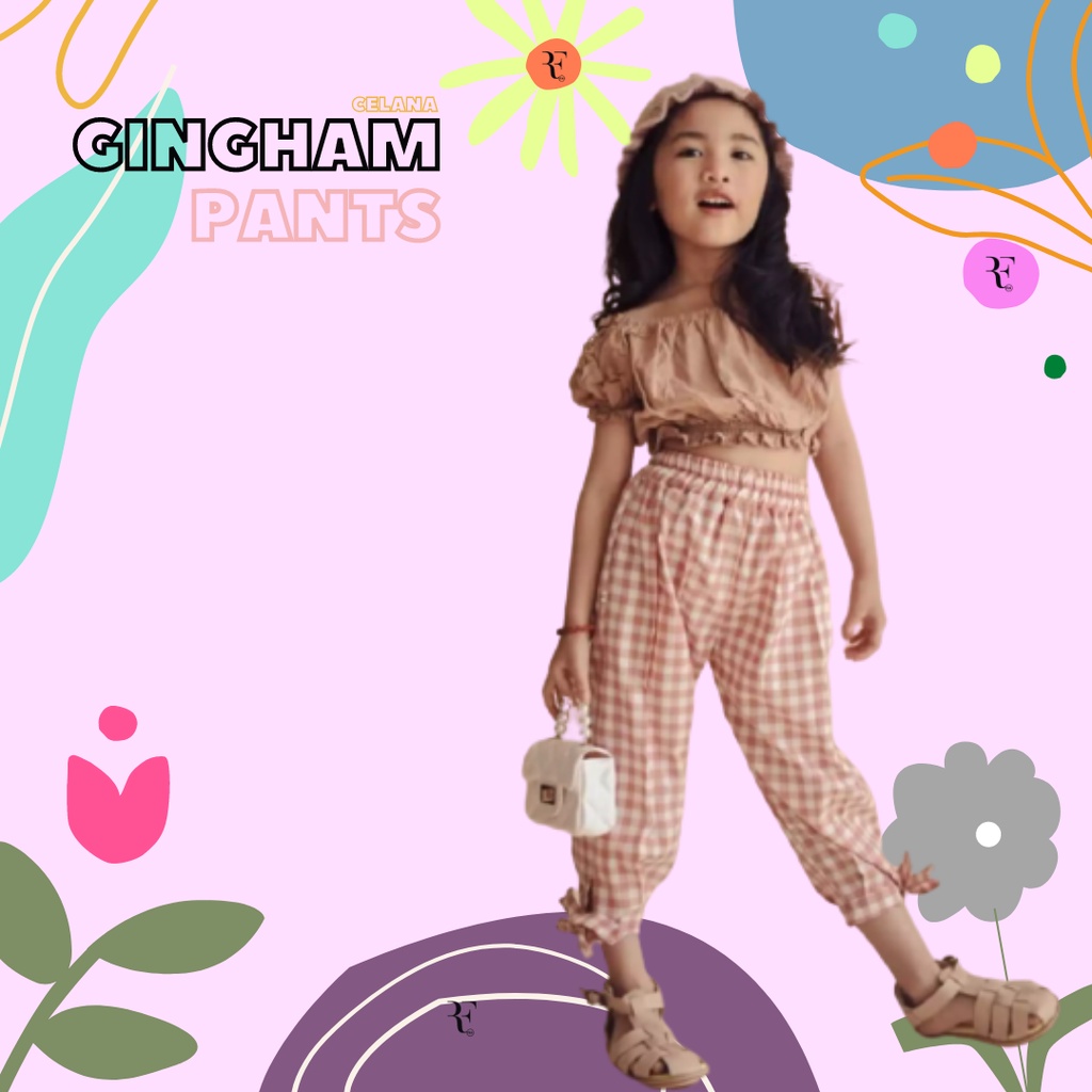 CELANA ANAK PEREMPUAN PANTS KOTAK PITA 1-7TH PROMO !!!