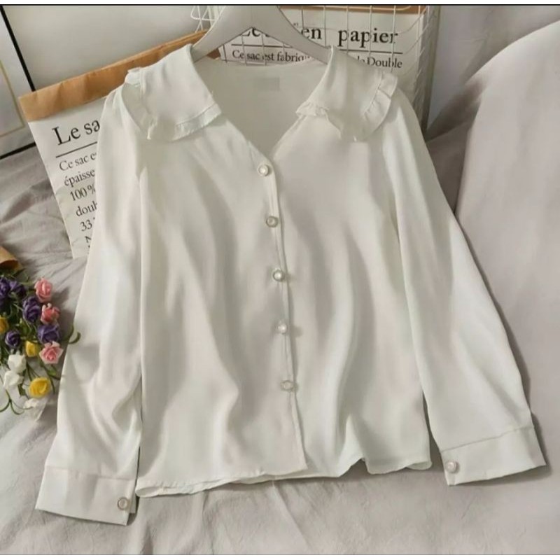 ALENA BLOUSE-atasan terbaru/atasan korea/moscrepe/terlaris