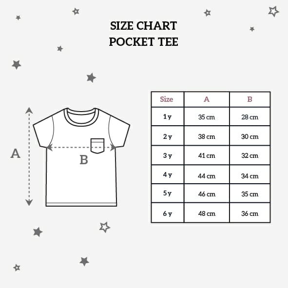 Little Palmerhaus Stelan Pocket Tee Basic Cotton Short Per 2 Pcs - LPH-PTBCS