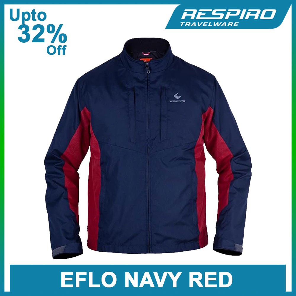 JAKET DISKON/PROMO MOTOR RESPIRO TRAVELRIDE EFLO R1 NAVY RED
