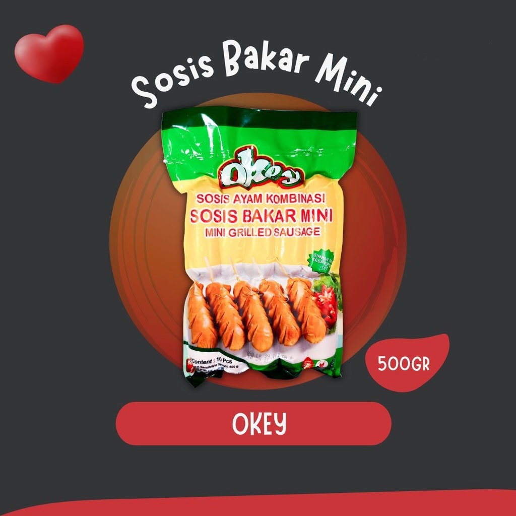 

ADDRIELLA - OKEY SOSIS BAKAR MINI 500gr | OKEY/FROZENFOOD/FROZENFOOD MURAH