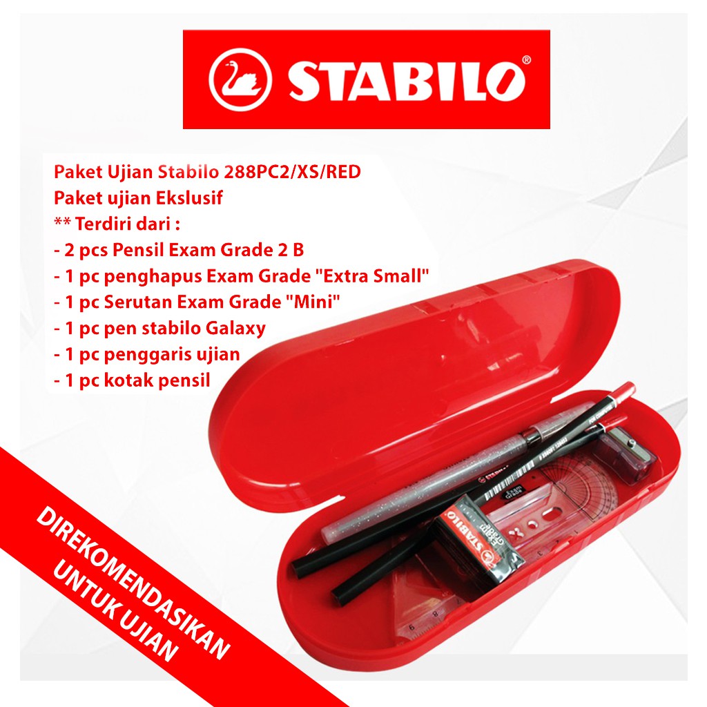 

Paket Ujian Stabilo 288 PC2/XS/Red