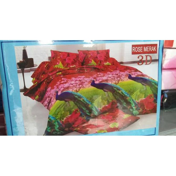 Toko Sprei Berkualitas. Sprei Bonita 3D Rose Merak No.1 Rohmawati Store.