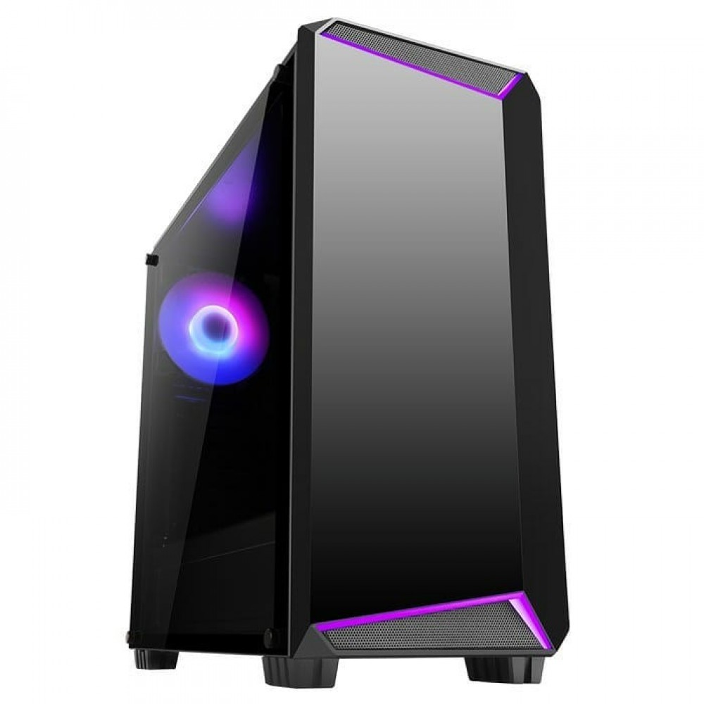 CASE ABKONCORE K12 ATX | Tempered Glass | RGB Front | 1 Fan Ring