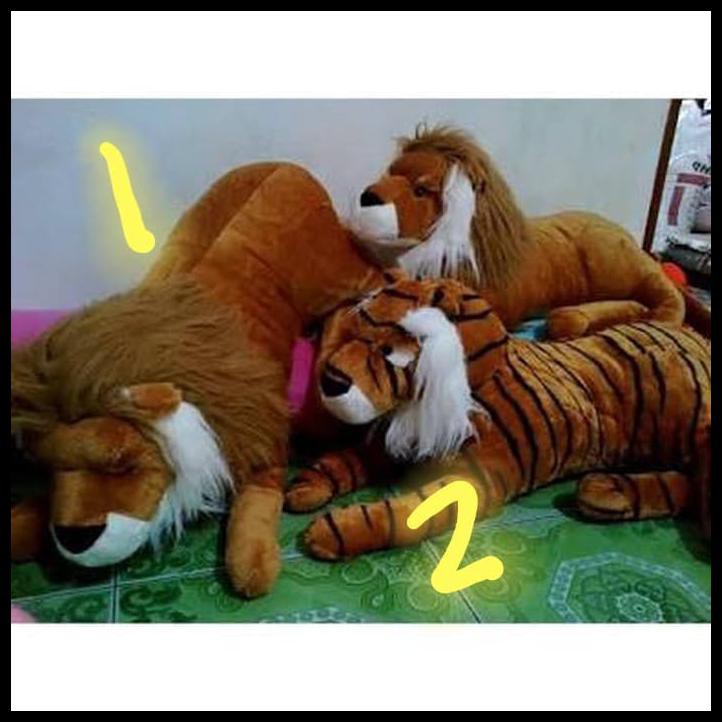 Uhyr Boneka Singa/ Macan/ Harimau/ Lion Jumbo Besar K0Em