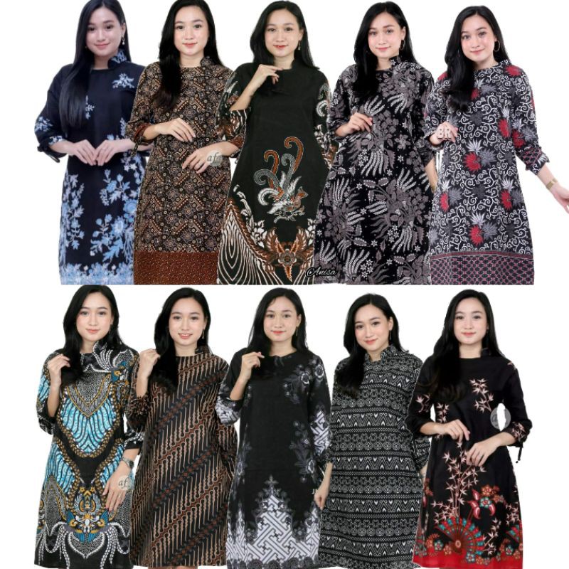 BATIK DJ | TUNIK BATIK MOTIF SERAGAM BATIK DIANPUTRI BAJU BATIK WANITA