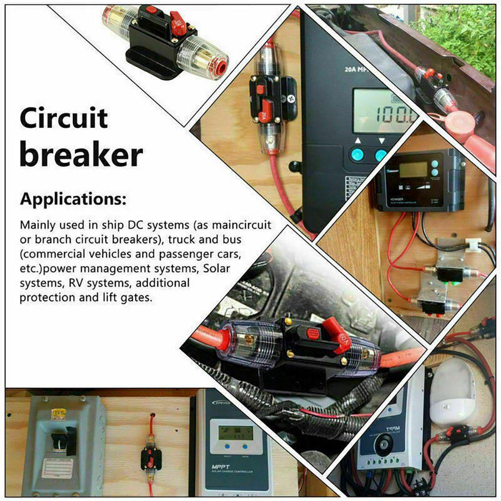 Populer Car Circuit Breaker 20A-100A Asuransi Switch Line Protection AMP