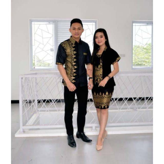 Baju Couple Pasangan Terbaru / Kebaya Batik Couple / Setelan Kebaya Couple / Batik Kapel Modern / Ba